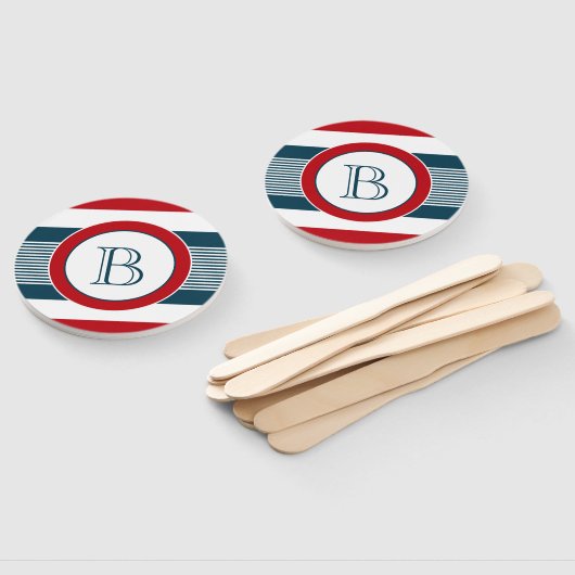 Monogram ontwerp handwaaier (Niet-gemonteerd)