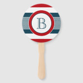 Monogram ontwerp handwaaier (Voorkant)