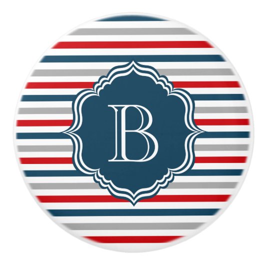 Monogram ontwerp keramische knop (Voorkant)