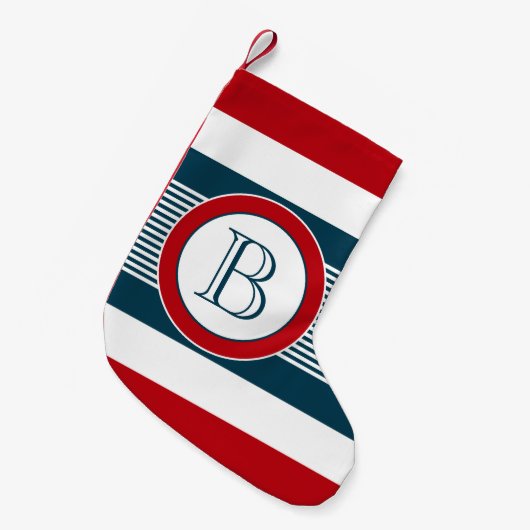 Monogram ontwerp kleine kerstsok (Voorkant (Hangend))