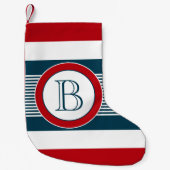 Monogram ontwerp kleine kerstsok (Voorkant)