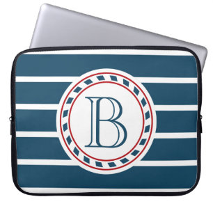 Monogram ontwerp laptop sleeve