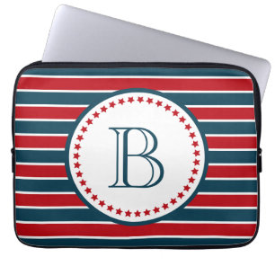 Monogram ontwerp laptop sleeve