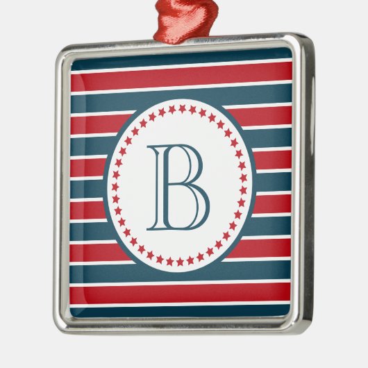 Monogram ontwerp metalen ornament (Links)