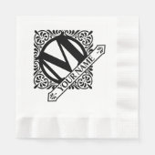  Monogram Ontwerp Napkins Servet (Voorkant)