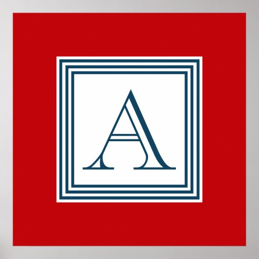 Monogram ontwerp poster (Voorkant)
