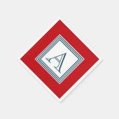 Monogram ontwerp servetten (Hoek)