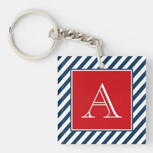 Monogram ontwerp sleutelhanger (voorkant)