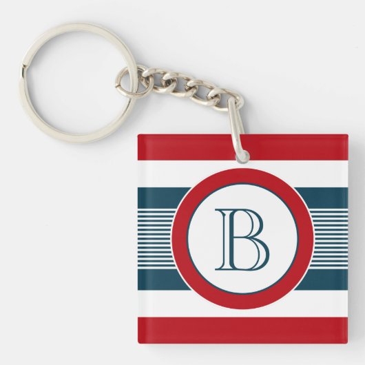 Monogram ontwerp sleutelhanger (voorkant)