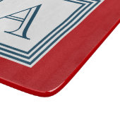 Monogram ontwerp snijplank (Hoek)