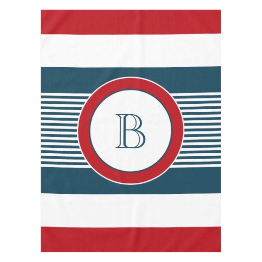Monogram ontwerp tafelkleed (Voorkant)