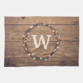 Monogram ontwerp theedoek (Horizontaal)