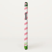 Monogram op Floral iPhone X Hoesje (Achterkant / rechts)