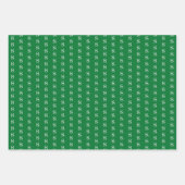 Monogram op kerstpapier inpakpapier vel (Voorkant 3)