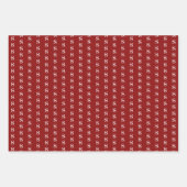 Monogram op kerstpapier inpakpapier vel (Voorkant)