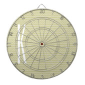 Monogram op Light Sage Green Mini Chevron Dartbord (Voorkant)