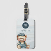 Monogram op maat bagagelabel (Voorkant (verticaal))