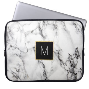 monogram op marmer laptop sleeve
