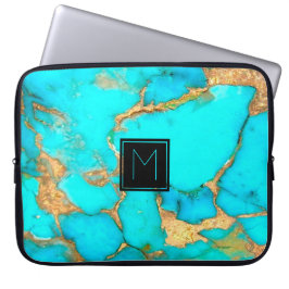 monogram op turquoise laptop sleeve