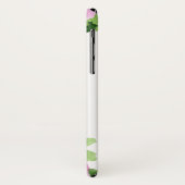 Monogram op Waterverf Floral iPhone X Hoesje (Achterkant/links)