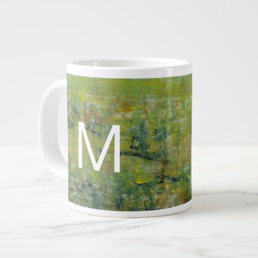 Monogram | Opulent veld II Extra Grote Mok (Voorkant links)
