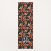 Monogram | Oranje Abstract flessenpatroon Yogamat (Voorkant)
