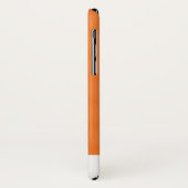 Monogram Oranje en wit Polka Dots Pattern Case-Mate iPhone Case (Achterkant/links)