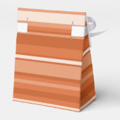 Monogram oranje strepen bedankdoosjes (Achterkant)