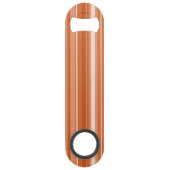 Monogram oranje strepen speed flessenopener (Achterkant)