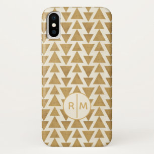 Monogram Outdoor Geo Step Gouden geometrisch p iPhone X Hoesje