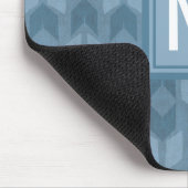 Monogram | OutdoorGeo-stap | Blauw pijlpatroon Muismat (Hoek)