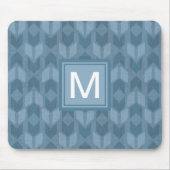 Monogram | OutdoorGeo-stap | Blauw pijlpatroon Muismat (Voorkant)