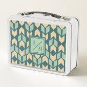 Monogram | OutdoorGeo-stap | Geometrische Blauwgro (Achterkant)