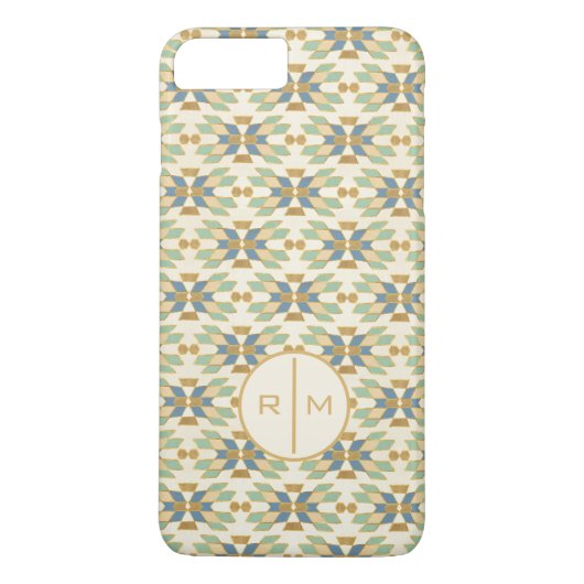 Monogram | OutdoorGeo-stap | Tribalpatroon Case-Mate iPhone Case (Achterkant)