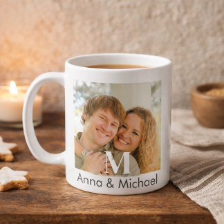 Monogram overlay Luxe Koffiemok