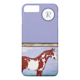 Monogram Overo verf paard iPhone 8 Plus / 7 Plus Hoesje