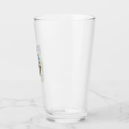 Monogram P - 16 oz glas (Links)
