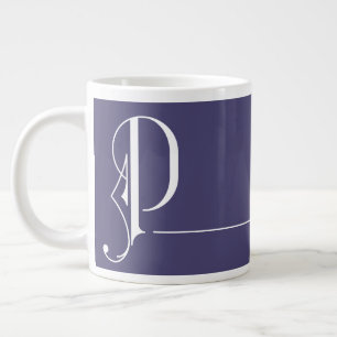Monogram P in Prachtige Typografie Editable Colors Extra Grote Beker