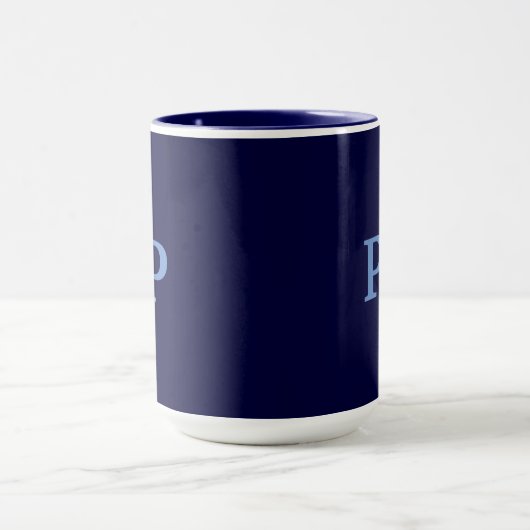 Monogram P Navy Blue Combo-Mok Mok (Midden)