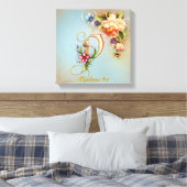 Monogram P Premium Wrapped Canvas (gloss) Afdruk (Insitu (Slaapkamer))
