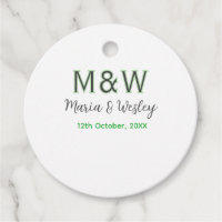Monogram paar grijs groen moderne romantische date