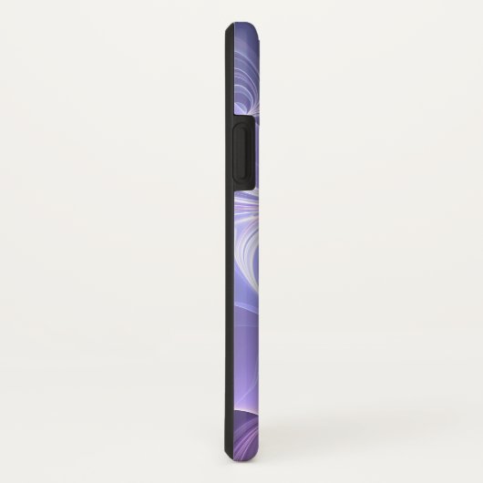 Monogram Paars Abstract Modern Fractal Case-Mate iPhone Case (Achterkant / rechts)