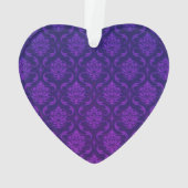 Monogram Paars Damask Ornament (achterkant)