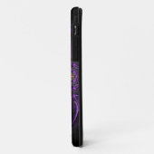 Monogram Paars Middeleeuwse Bloem iPhone 5 Case-Mate iPhone Case (Achterkant/links)