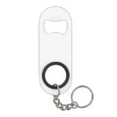 Monogram Paars White Trendy Fun Polka Dot Pattern Mini Flessenopener (Achterkant)