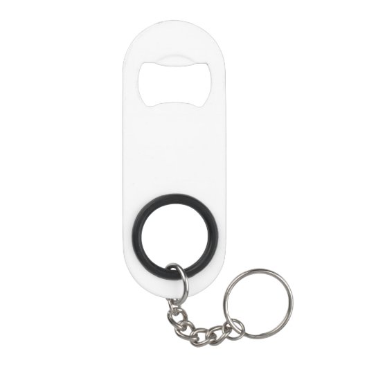 Monogram Paars White Trendy Fun Polka Dot Pattern Mini Flessenopener (Achterkant)