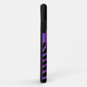 Monogram Paars, zwart Glitter Zebra iPhone 5 Hoesj Case-Mate iPhone Case (Achterkant/rechts)