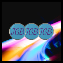 Monogram Paarse Blauw of kies uw eigen kleur