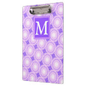 Monogram paarse cirkels klembord (Links)