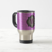 Monogram Paarse Dunes Pattern Reisbeker (Voorkant links)